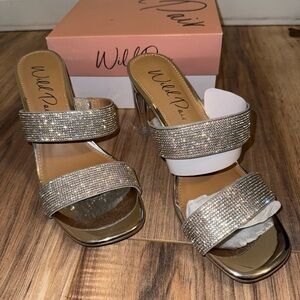 Wild Pair Sparkling Silver Heels